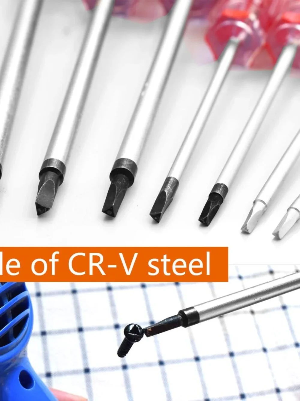 Triangle Screwdrivers Set 7 Sizes 1.4mm 1.8mm 2.0mm 2.3mm 2.7mm 3.0mm 4.2mm, SKZ